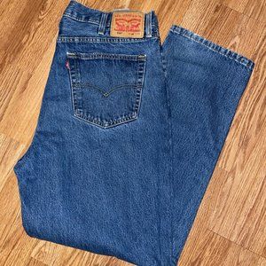LEVI'S 550 Relaxed Fit 38x32 Medium Stonewash 100% Cotton Jeans